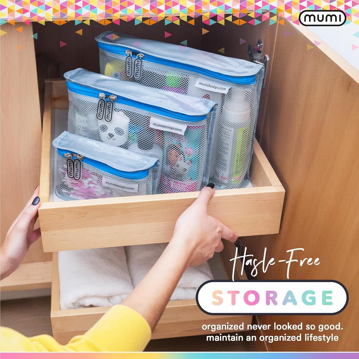 Durable & Clear Travel Toiletry Bag Set of 3 - Perfect for Packing Essentials