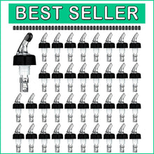 Load image into Gallery viewer, Sleek Automatic Spirit Measure Pourers with Stainless Steel Balls - 80 Pack