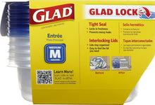 Load image into Gallery viewer, BPA-Free Modular Square Storage Containers - 30 Total: 25 Oz Each, Snap Closure