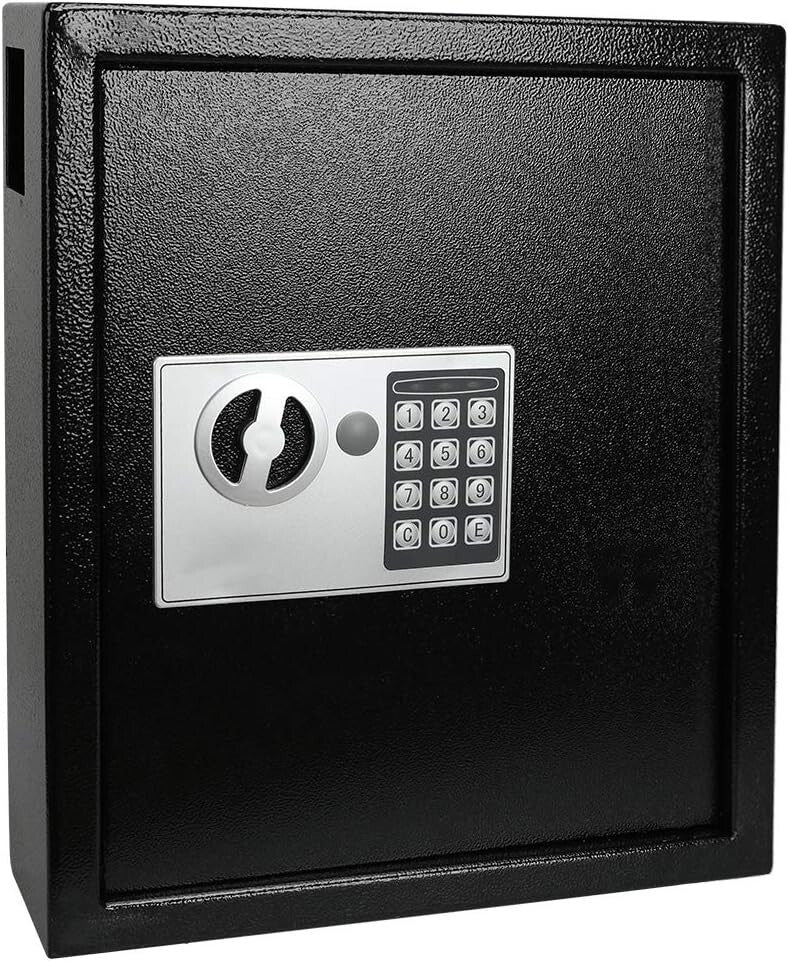 Durable 40-Key Wall Mount Digital Key Safe with Electronic Combination Lock