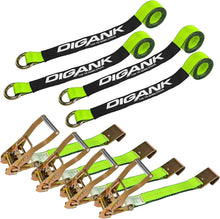 Load image into Gallery viewer, Secure Vehicle Hauling with 4PK 2" x 96" Tie Down Straps - 3300 lbs