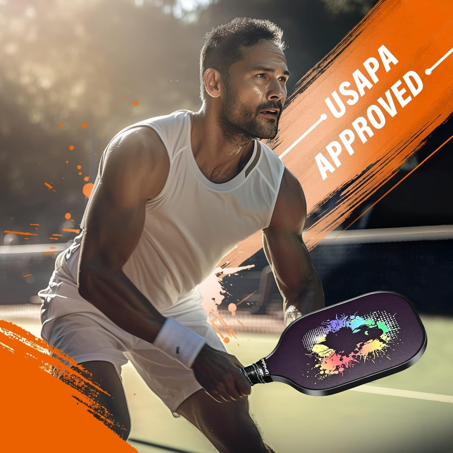 Lightweight USAPA Approved Pickleball Paddle Set - Ideal for All Skill Levels