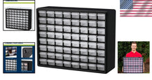 Load image into Gallery viewer, 64-Drawer Heavy-Duty Plastic Storage Cabinet for Garage &amp; Classroom Organization