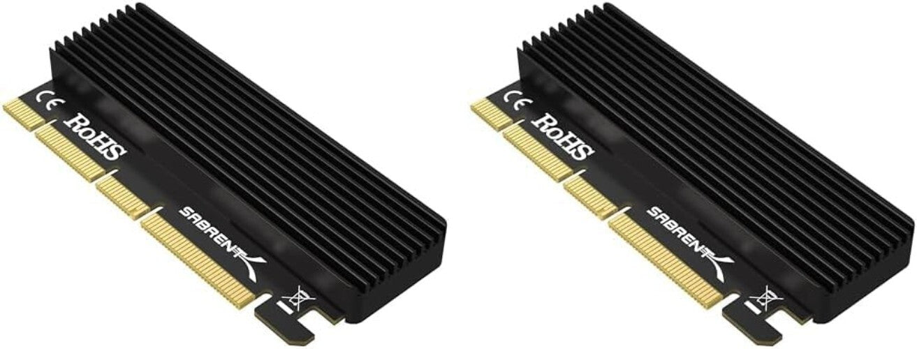 Classic NVMe M.2 to PCIe x16/x8/x4 Adapter Cards - Pack of 2 for Desktops