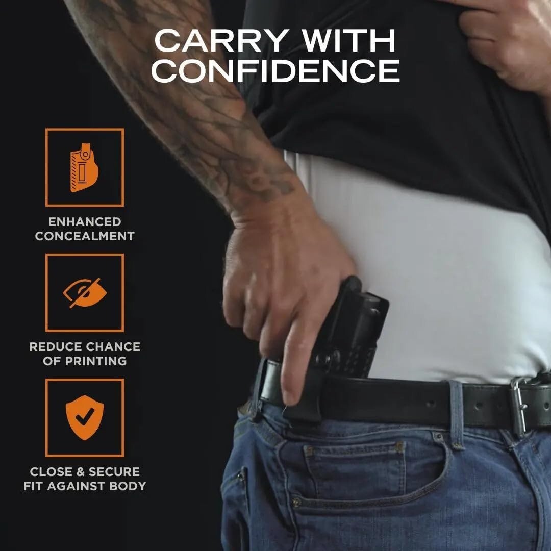 Custom Fit IWB Holster Made in USA | Adjustable Cant & Retention for Comfort