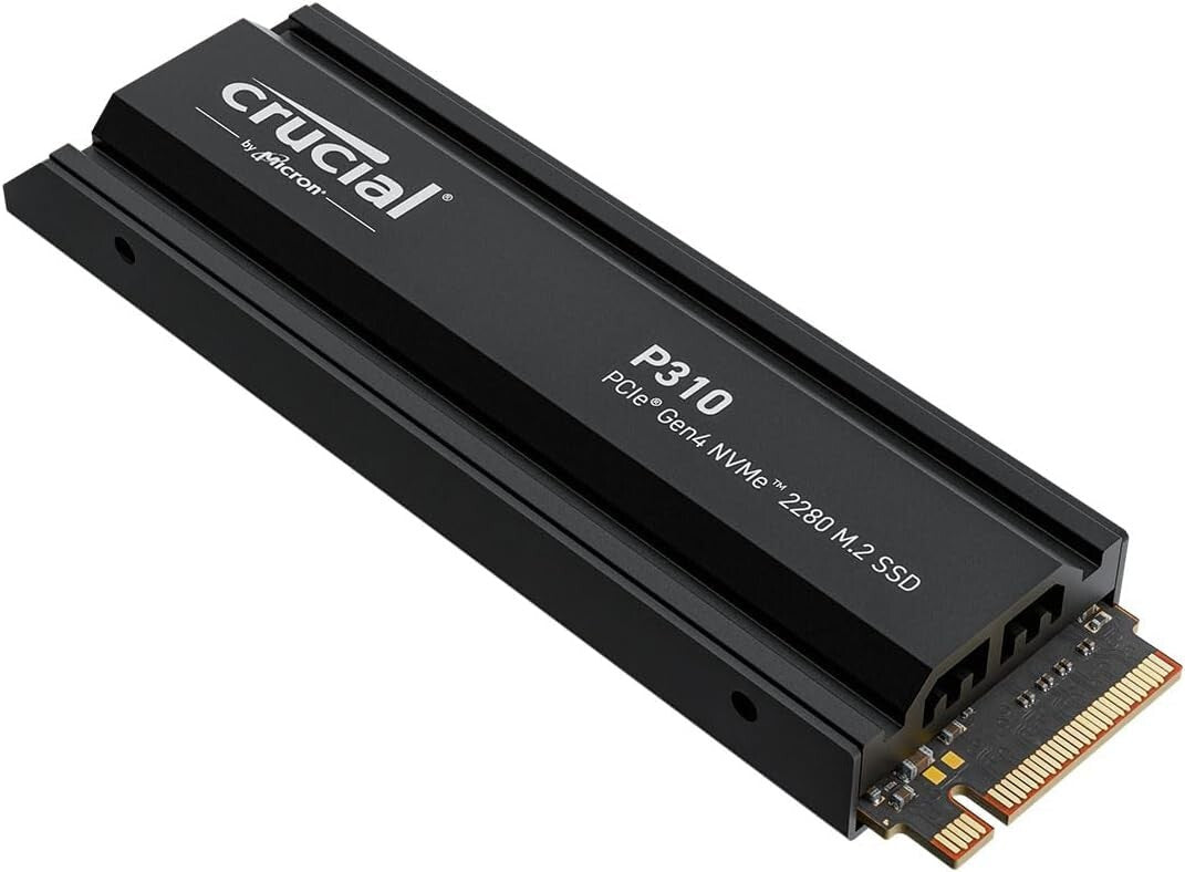 High-Speed 1TB NVMe M.2 SSD with Integrated Heatsink for Gaming & Productivity