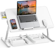 Load image into Gallery viewer, Portable Adjustable Laptop Desk with Storage Drawer - Ideal for Home &amp; Office