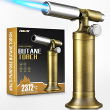 Load image into Gallery viewer, Copper Butane Torch Lighter - Refillable Kitchen Torch with Adjustable Flame