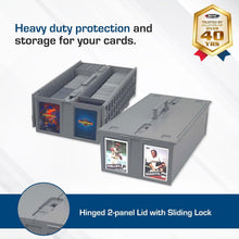 Load image into Gallery viewer, Protective 2-Pack Card Bins - Easy Carry &amp; Customized Storage for Collectibles