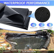 Load image into Gallery viewer, Durable 20 Mil Thickness Pond Liner - Easy Cutting for Koi Ponds and Waterfalls