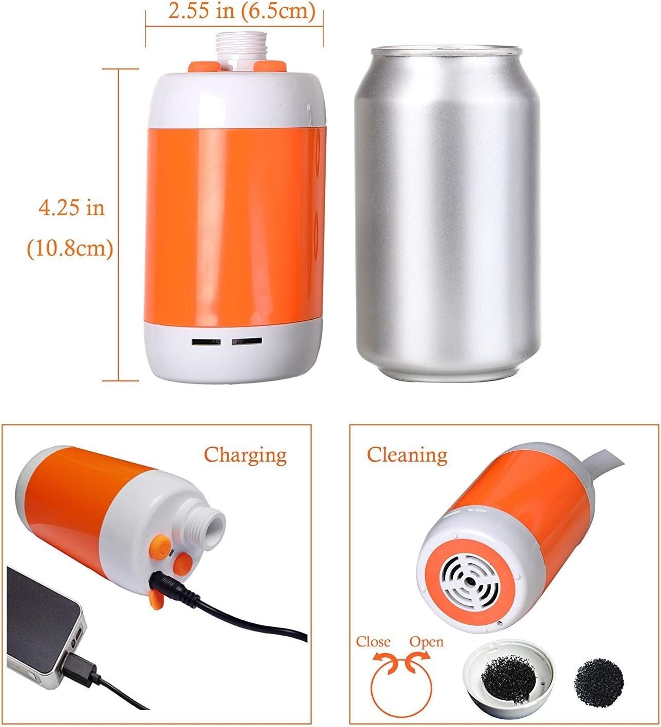 Versatile Electric Shower System with Rechargeable Battery for Pets & Camping