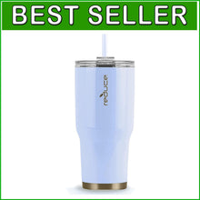 Load image into Gallery viewer, Insulated 34 oz Drink Tumbler - White Opaque Gloss, Perfect for Cold Beverages