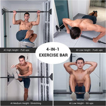Load image into Gallery viewer, Heavy Duty 440lbs Chin Up Bar - Easy Install Adjustable Doorway Fitness Piece