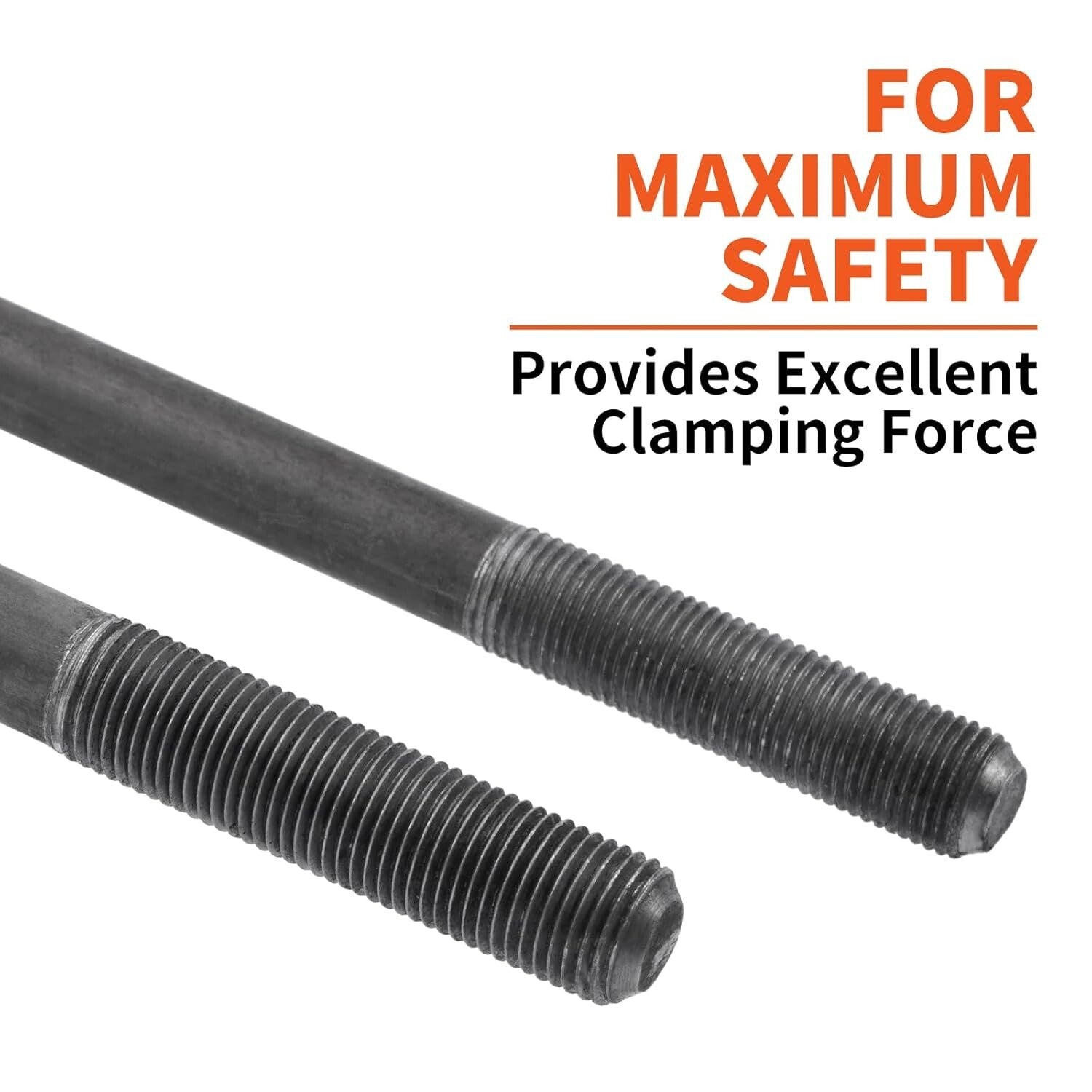 Alloy Steel U Bolt Kit for 5,200-7,000 lb Trailers - Easy Install 2 Pack