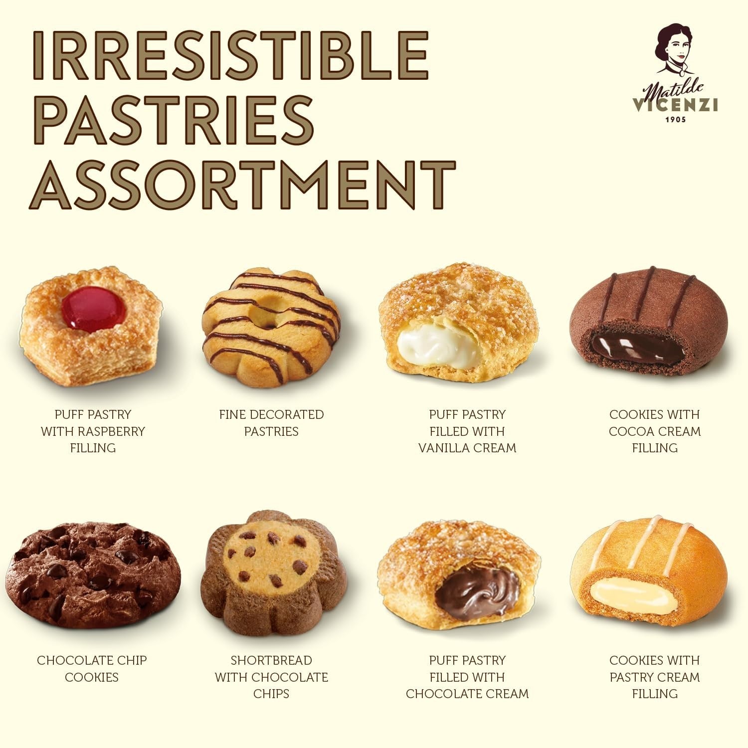 Charming Roma Cookie Gift Tin with Assorted Pastries - Perfect for Any Occasion