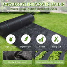Load image into Gallery viewer, 6.5ft Wide Geotextile Weed Control Fabric - Durable, Easy Install Landscape Mat