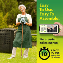 Load image into Gallery viewer, Lightweight 360L Compost Bin with Aeration Design – Easy Assembly &amp; Secure Lid