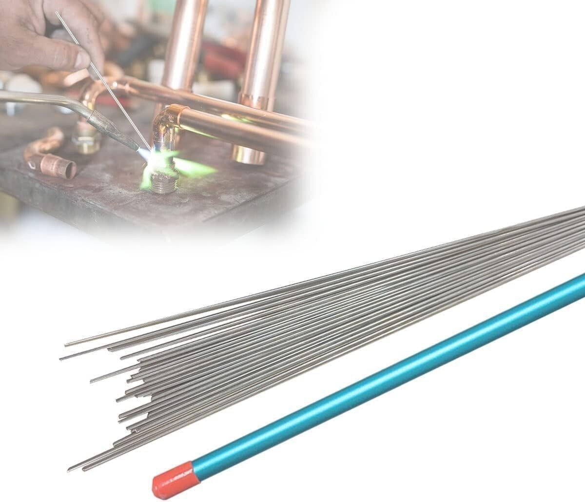 25 Pack Silver Brazing Rods 15% - Ideal for Copper Welds, Efficient & Strong