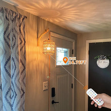 Load image into Gallery viewer, Frideko Boho Rechargeable Wall Sconces Set of 2 with Remote – RGB Dimmable Light