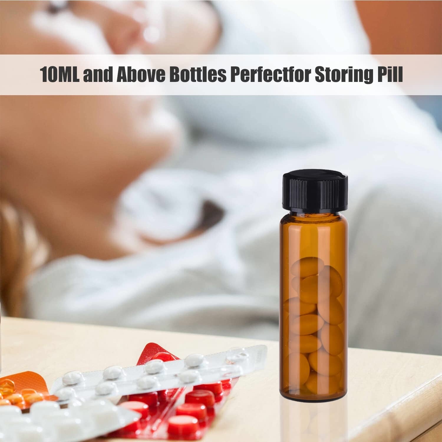 Professional Pack of 100 Leakproof 20ML Glass Vials - Ideal for Labs and Home