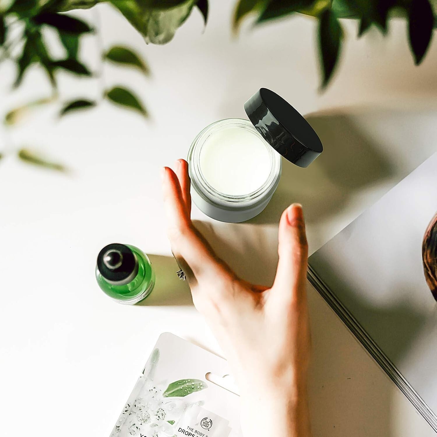 Stackable 2oz Clear Glass Jars with Airtight Black Lids - Ideal for Travel & DIY