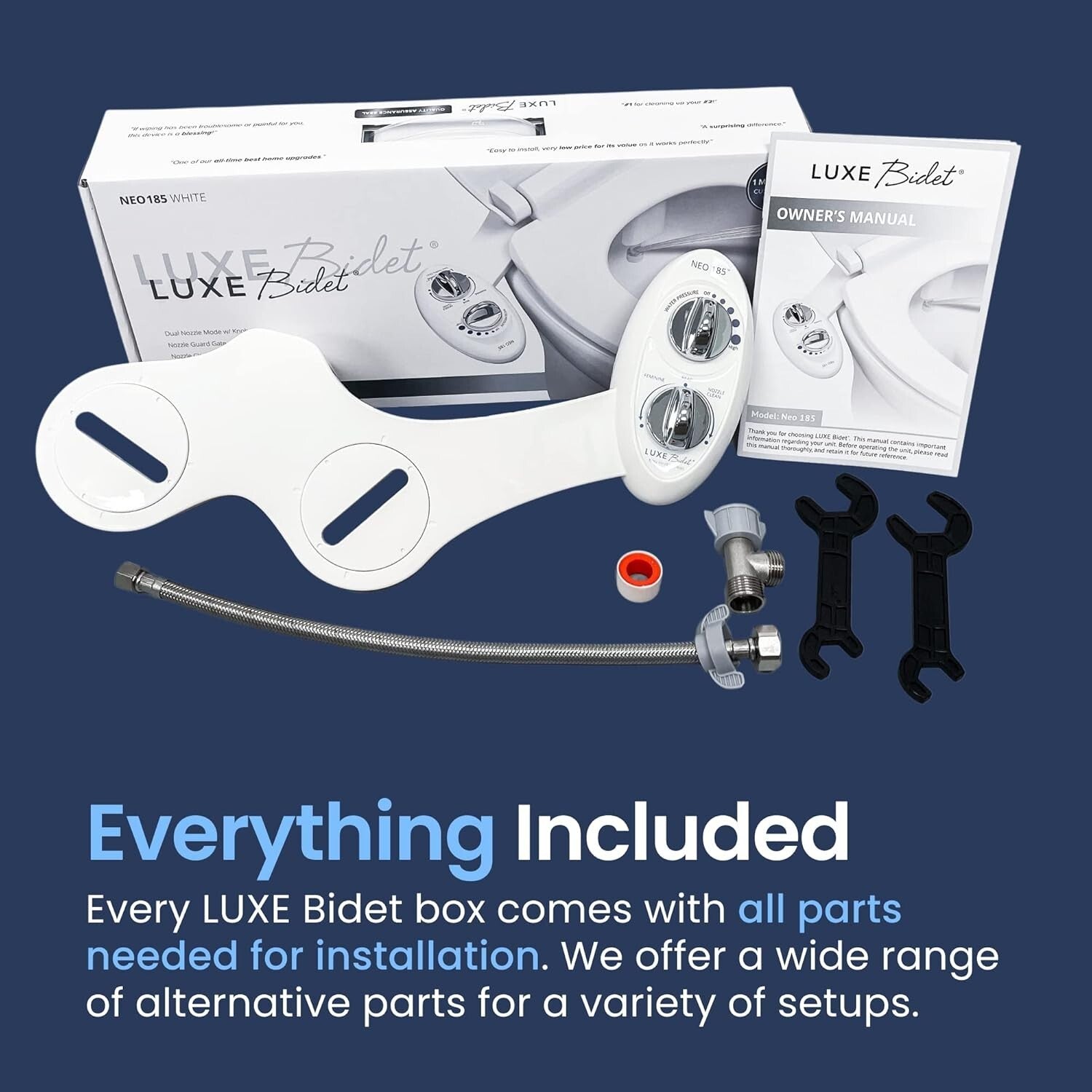 NEO 185 Self-Cleaning Bidet Attachment – Easy Installation & Durable Design