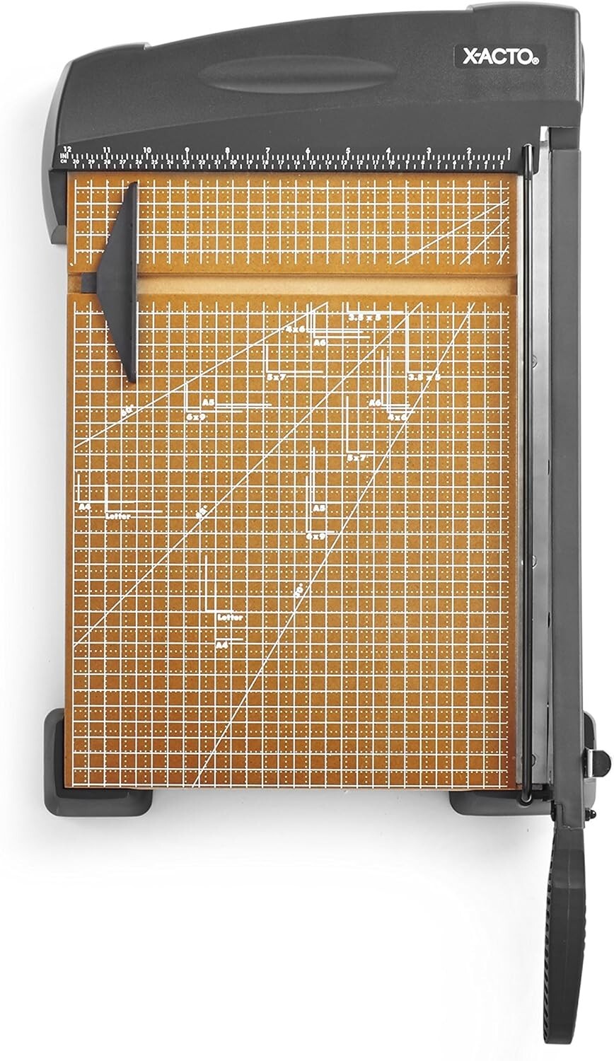 Precision 15-Inch Heavy Duty Wood Guillotine Trimmer with Self-Sharpening Blade