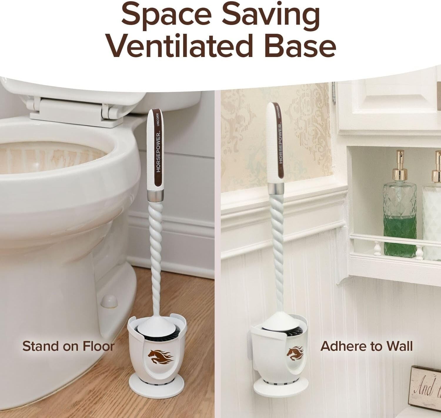 As-Seen-On-TV Unicorn Motorized Toilet Brush - 360° Cleaning Power Made Easy