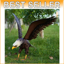 Load image into Gallery viewer, Weather-Resistant Bald Eagle Yard Decoration – Freestanding Metal Art