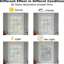 Load image into Gallery viewer, Rainbow Tulip 3D Window Film - Energy Saving UV Protection, Static Cling