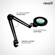 Load image into Gallery viewer, Energy-Efficient 84 LED Magnifying Lamp with Acrylic Lens - Perfect for Reading