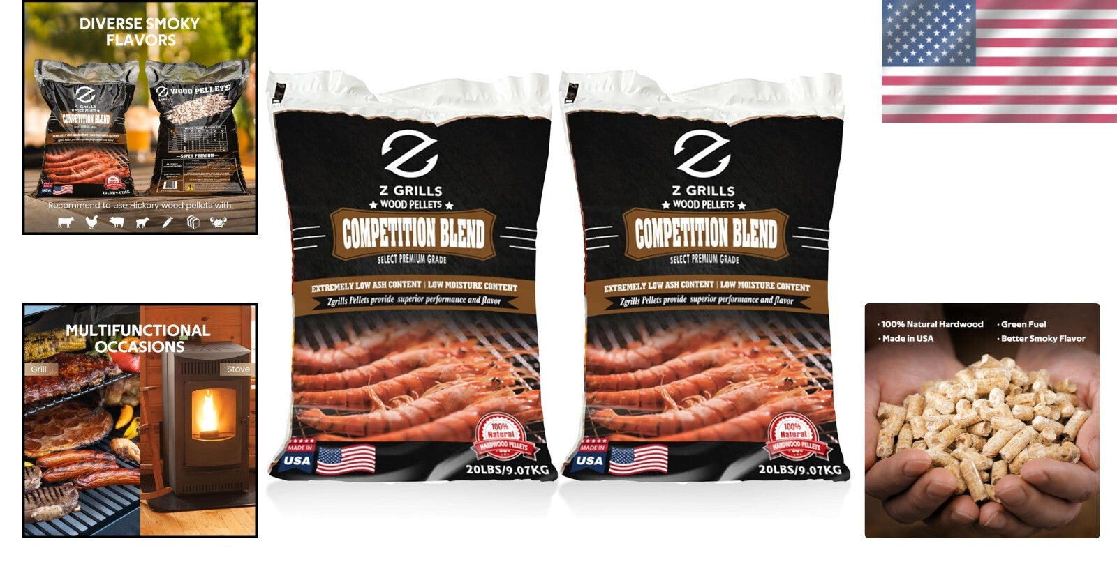 Eco-Friendly 40lb Hardwood Pellets for Smokers and Grills - Unmatched Flavor
