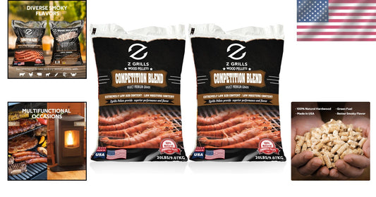 Eco-Friendly 40lb Hardwood Pellets for Smokers and Grills - Unmatched Flavor