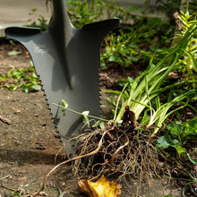 Load image into Gallery viewer, Compact Root Slayer Nomad - Lightweight Red Gardening Tool with Inverted V Blade