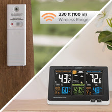Load image into Gallery viewer, Advanced Weather Station with Full-Color LCD &amp; 300Ft Range – Indoor/Outdoor M...