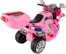 Load image into Gallery viewer, Compact 3-Wheel Electric Motorcycle for Kids - Pink Ride-On with 1.75 MPH Speed