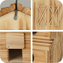 Load image into Gallery viewer, Traditional Wooden Bird House for 6 Families - Perfect for Bluebirds &amp; Finches