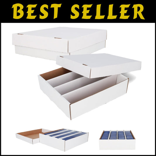 Premium Card Collection Storage Box - 3 Pack for 3,200 Standard Trading Cards