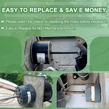 Load image into Gallery viewer, RV Air Conditioner Motor with Capacitor - Direct Replacement for Coleman Mach