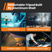 Load image into Gallery viewer, High-Power Work Light with Detachable Tripod - Ideal for Indoor &amp; Outdoor Use
