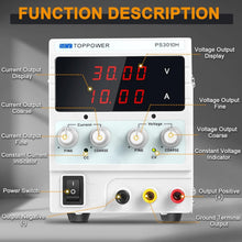 Load image into Gallery viewer, Multi-Function Variable DC Power Supply with 4-Digit Display - Ideal for DIY