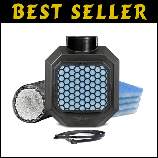 Flexible Indoor Dryer Vent with Non-Flammable Filters for Safe Home Ventilation