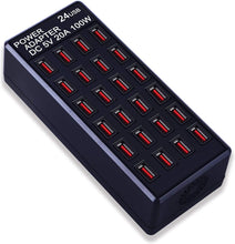 Load image into Gallery viewer, Portable 24-Port USB Fast Charging Station - Safe and Efficient for Travel