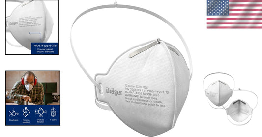 NIOSH-Approved X-plore 1750 C N95 Masks - Universal Fit for Maximum Comfort