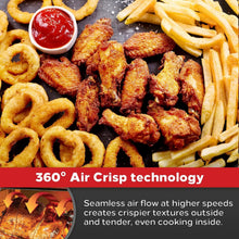 Load image into Gallery viewer, Compact 1500W Air Fryer: XL Stainless Steel Design with Rotisserie &amp; Dehydrator