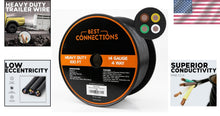 Load image into Gallery viewer, Durable 4 Conductor Trailer Wire - 14 Gauge 100ft Heavy Duty Weatherproof