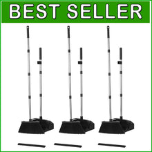 Load image into Gallery viewer, 51'' Industrial Brooms with Self-Cleaning Dustpan - Perfect for Home &amp; Office
