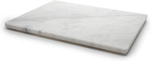 Load image into Gallery viewer, Elegant White Marble Pastry Board 16x20 - Ideal Baking Surface for Pastries