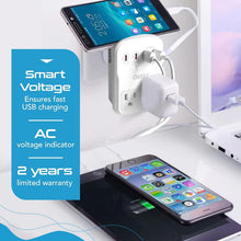 Load image into Gallery viewer, Multi-Device Travel Adapter with Quick Charge 3.0 - Compact &amp; Lightweight Design