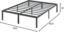 Load image into Gallery viewer, Durable Steel Platform Bed Frame, California King, 18-Inch Height, Extra Storage